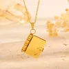 Gold Love Letter Pendant Necklace