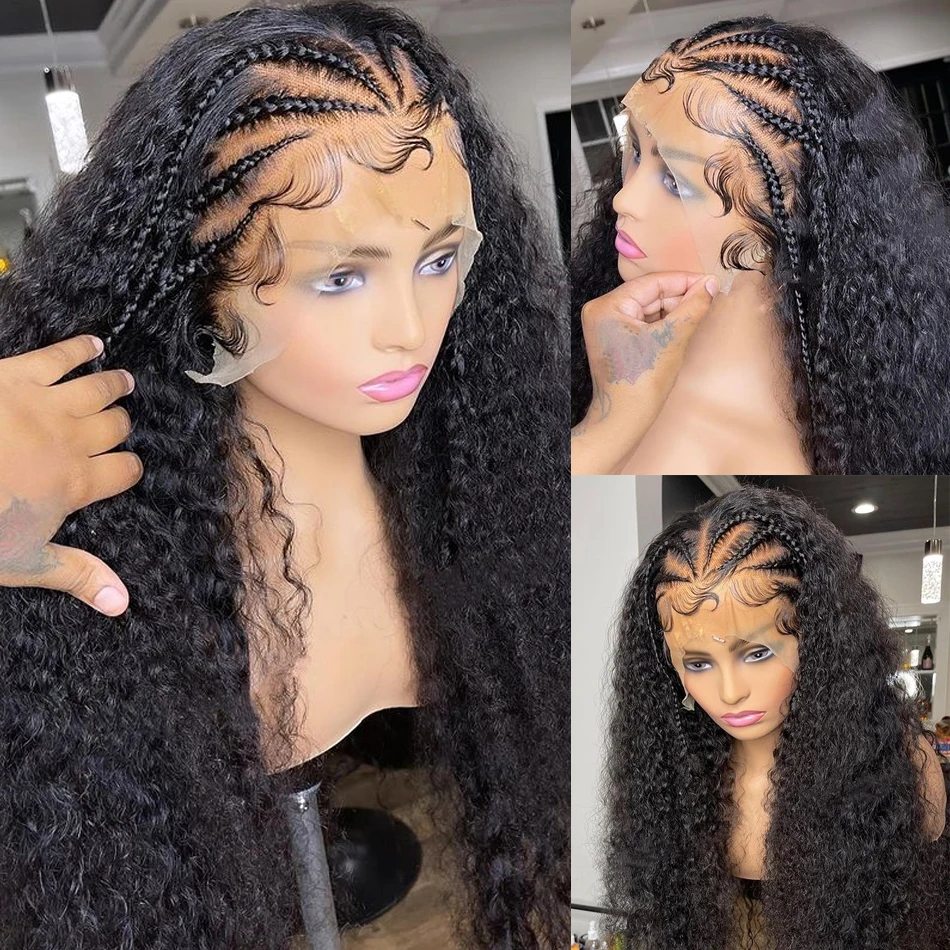 Wholesale Glueless Braid Wig Vendors,Full Lace Braided Wigs Human Hair