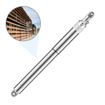 Electric weather protection linear actuators for opening and closing louver roof system