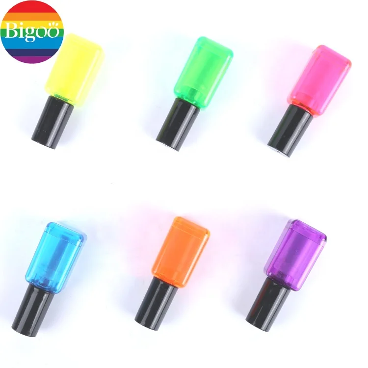 Бутылка под лак для ногтей стиль мини пластиковый маркер ручка набор из 6 видов цветов оптовая продажа для офиса и школы промотирования