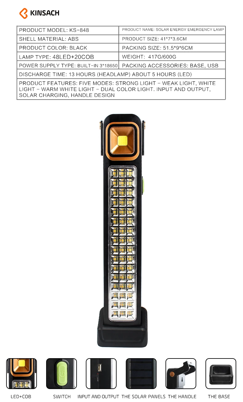 emergency light rechargeable