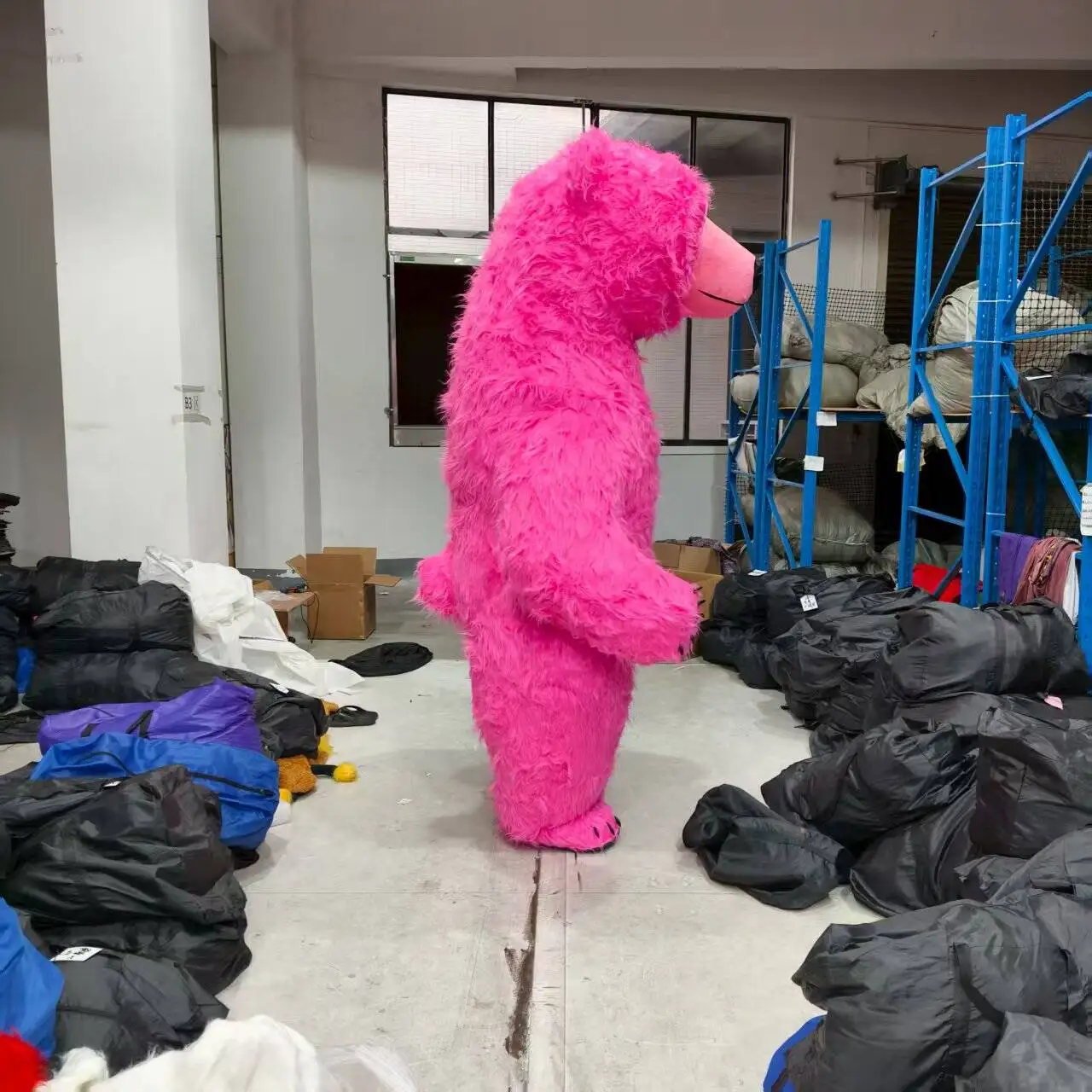 Efun MOQ 1 PC Red Polar Bear Mascot Costume Adult Walking Character Mascot  Cosplay Costume for Birthday Party