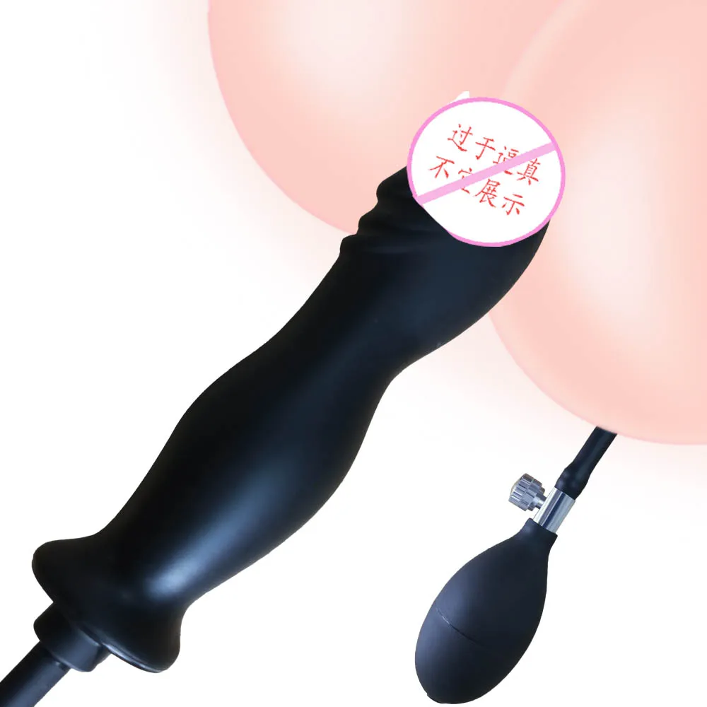 2021 Inflatable Soft Silicone New Design Prostate Massager Vigaina Anal Toys Inflatable Silicone Anal Plug