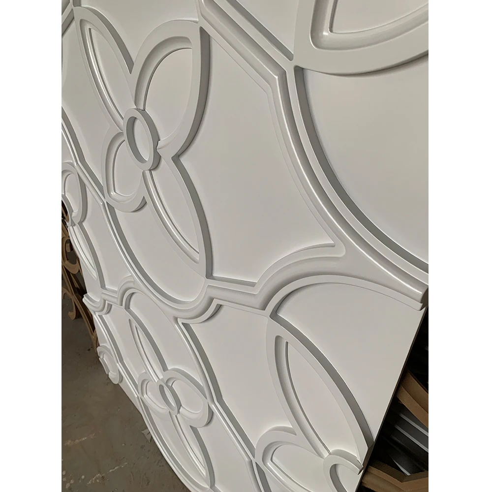 High Quality CNC  Machine Carved Custom Made Painted MDF Ceiling