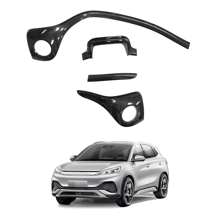 Yuan Plus Accessory Abs Carbon Fiber Central Console Trim Central Console Dashboard Strip Trim For BYD Atto 3