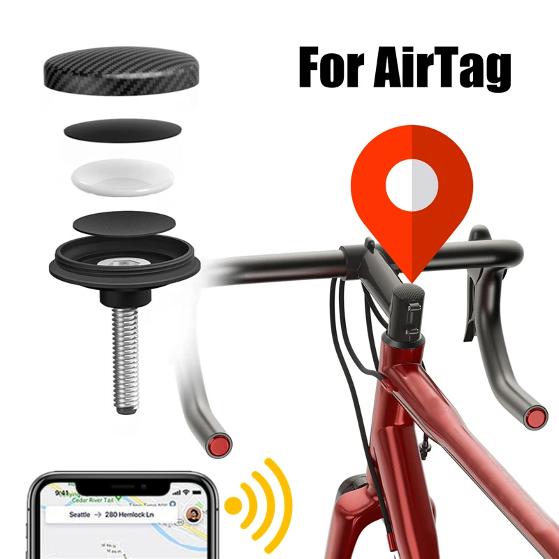 For Airtag Bike Mount Hidden Antitheft Protect Bicycle Mounts For Air Tag Case Waterproof