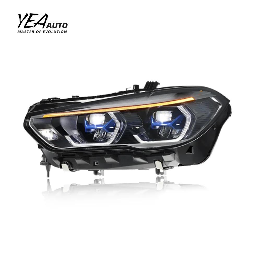 product modified head light led front lights for bmw x5 g05 headlight low to high car accessories 2019 2022 for g05 laser headlights-3