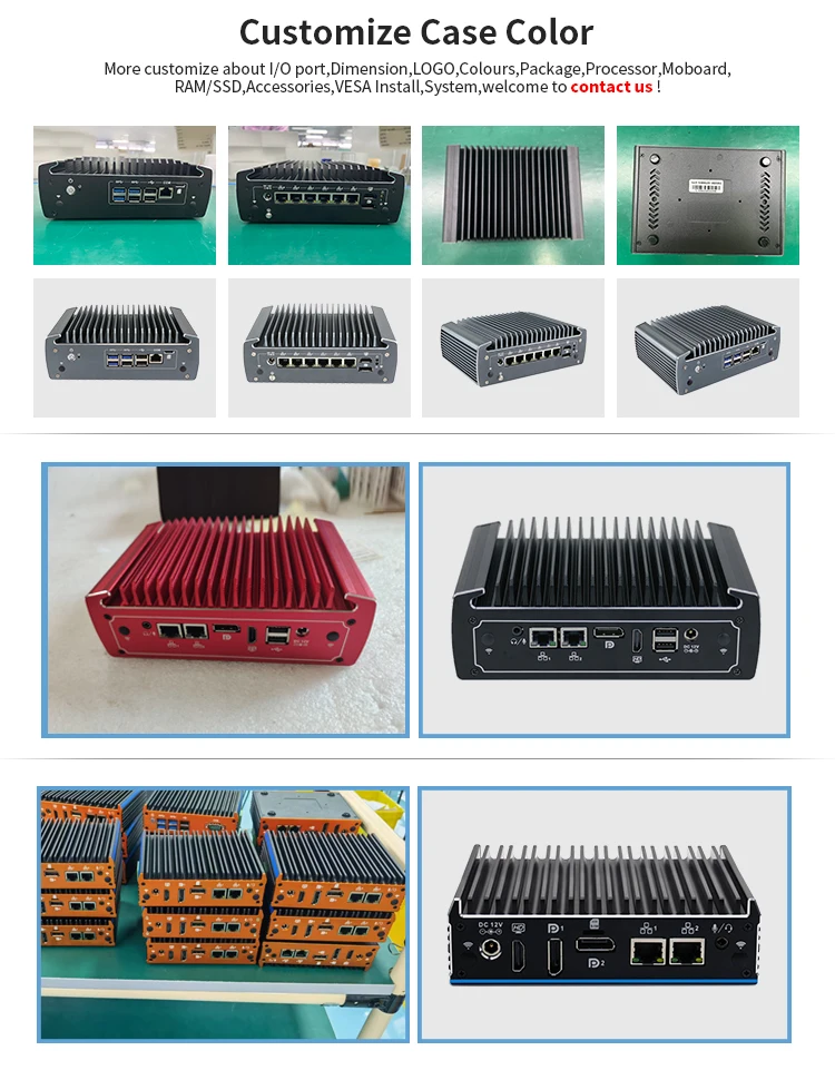 Pfsense Rack Mount 2U Server Rack Mount Case - 4 SFP+ 10G 6 LAN Pfsense Firewall