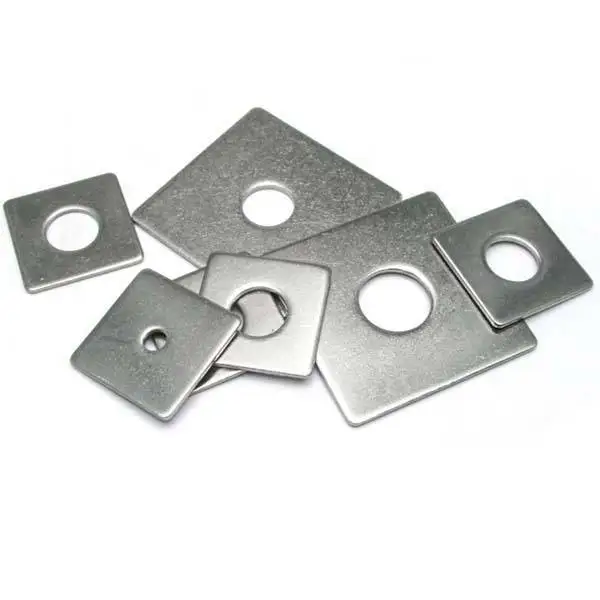 China supplier Zinc Plated Steel Round Washer With Square Hole