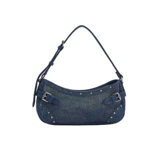 Custom Designer High Quality Ladies Purse Handbags Vintage Fashion Classy Denim Shoulder Bags for Women