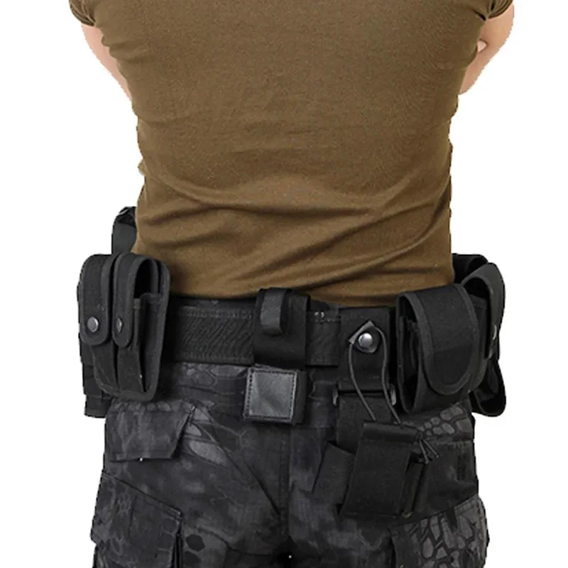 Wear-resistant Lightweight Utility Outdoor Belt Waist Bag Durable Pouch Men Security Guard Patrol Kit