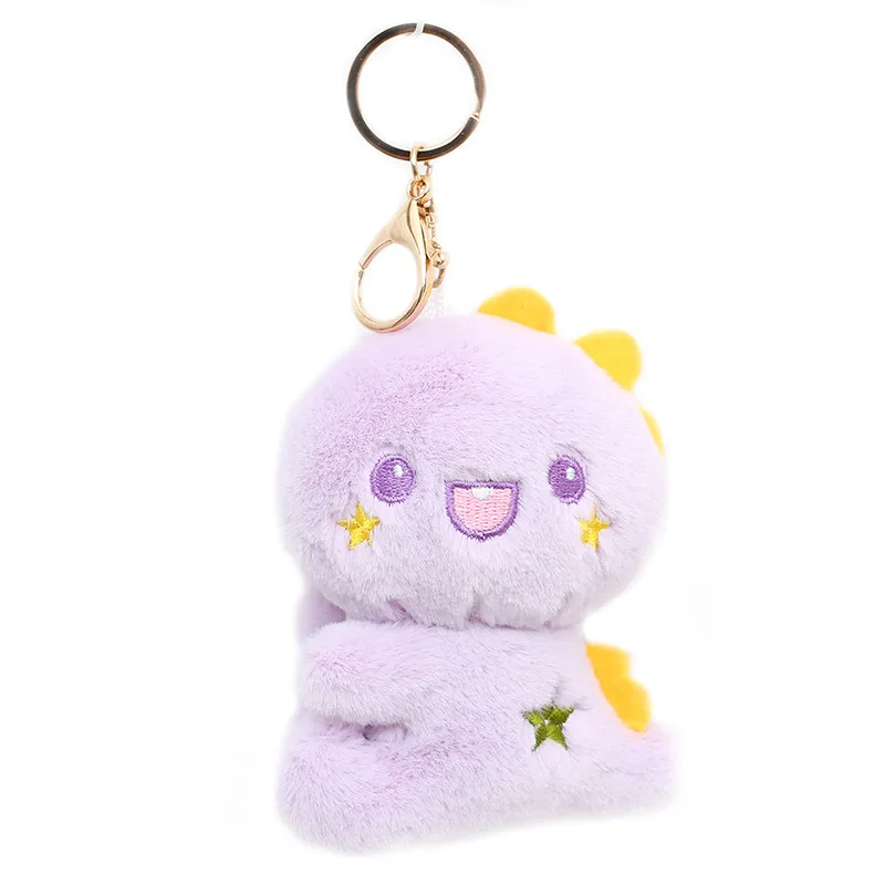 Promotional Cartoon Mini Kawaii Dinosaur Stuffed Animal Plush Keychains