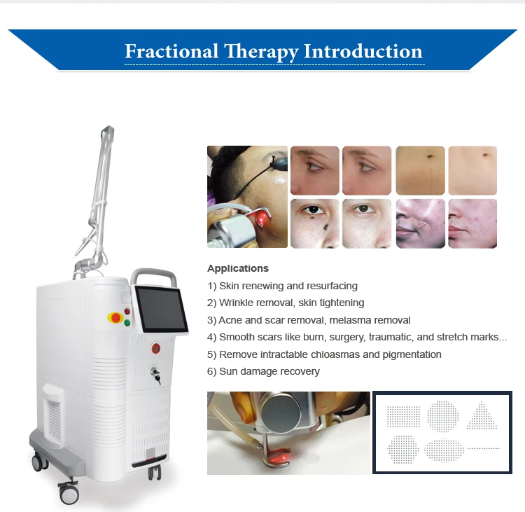 110W 4D Tightening Device Head Probe Fractional Co2 Laser 10600NM Lazer Wand Skin Scar Removal Machine