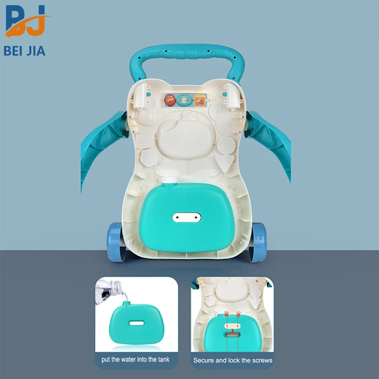 Multifunction toddler push stroller car walking toys with drawing board musical activity center baby learning walker