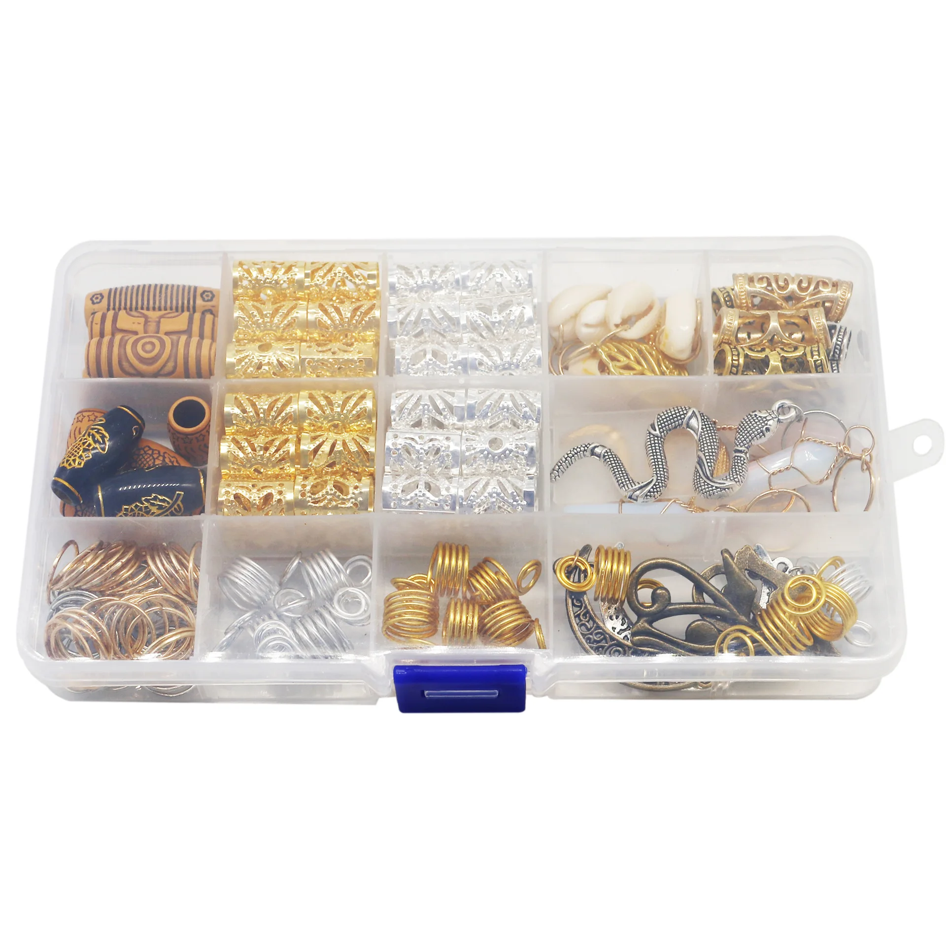 Дропшиппинг DIY парики Декор салон парик грязной косу волосы кольцо ювелирные изделия регги