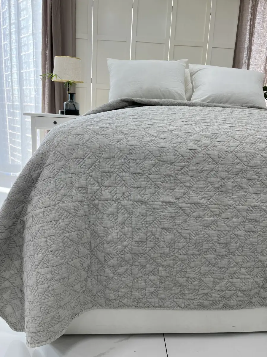 OEKO TEX Embroidery Quilts Bedding Bedspreads Cotton king Queen Size Quilted Bedspread Set Double Quilts With Free Shipping