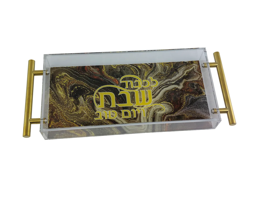 Поднос из акрила с двумя ручками