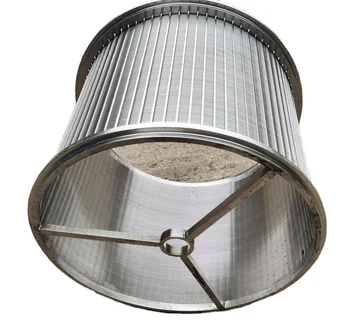 Customized  Self cleaning Filter 304 316L stainless steel wedge wire filter basket wedge screen