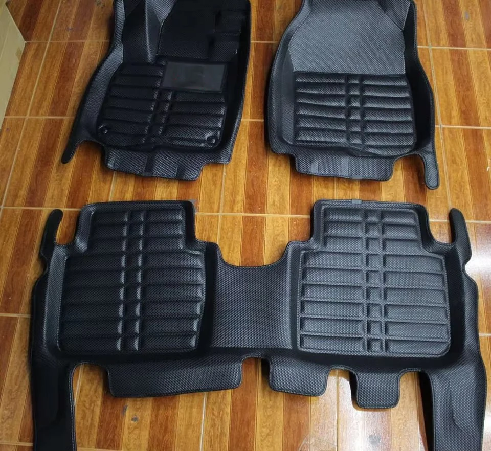 Muchkey индивидуальный логотип Алмазные Заусенцы специальные всепогодные 3D коврики EVA ковер для автомобиля Toyota Corolla Camry Prado Highlander RAV4 Lexus