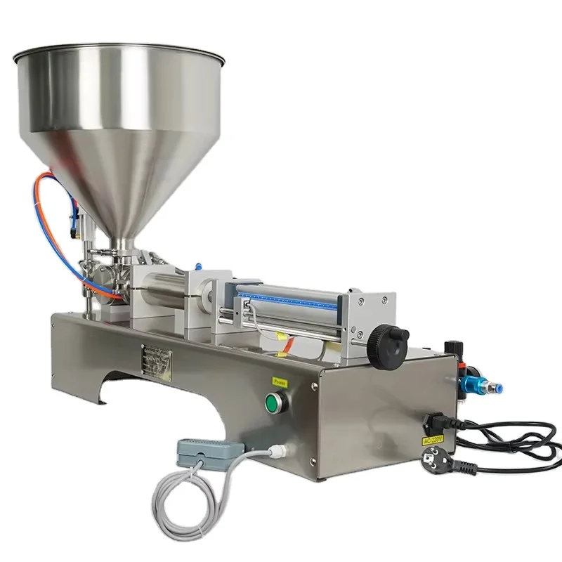 TEBAK  Stainless Steel Body Horizontal Pneumatic Filling Machine, Suitable for Filling Laundry Detergent, Shampoo