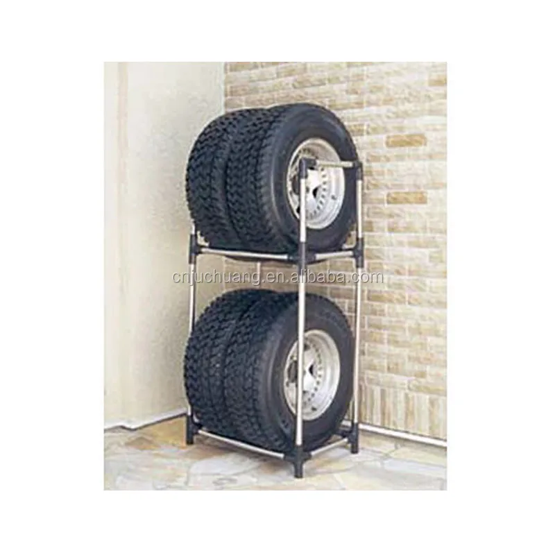 High Quality Small Middle Larger Size Different Sizes Stainless Steel Pipe Tire Rack