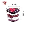 ถ้วยใส รูปหัวใจ ขนาด 150 มล.