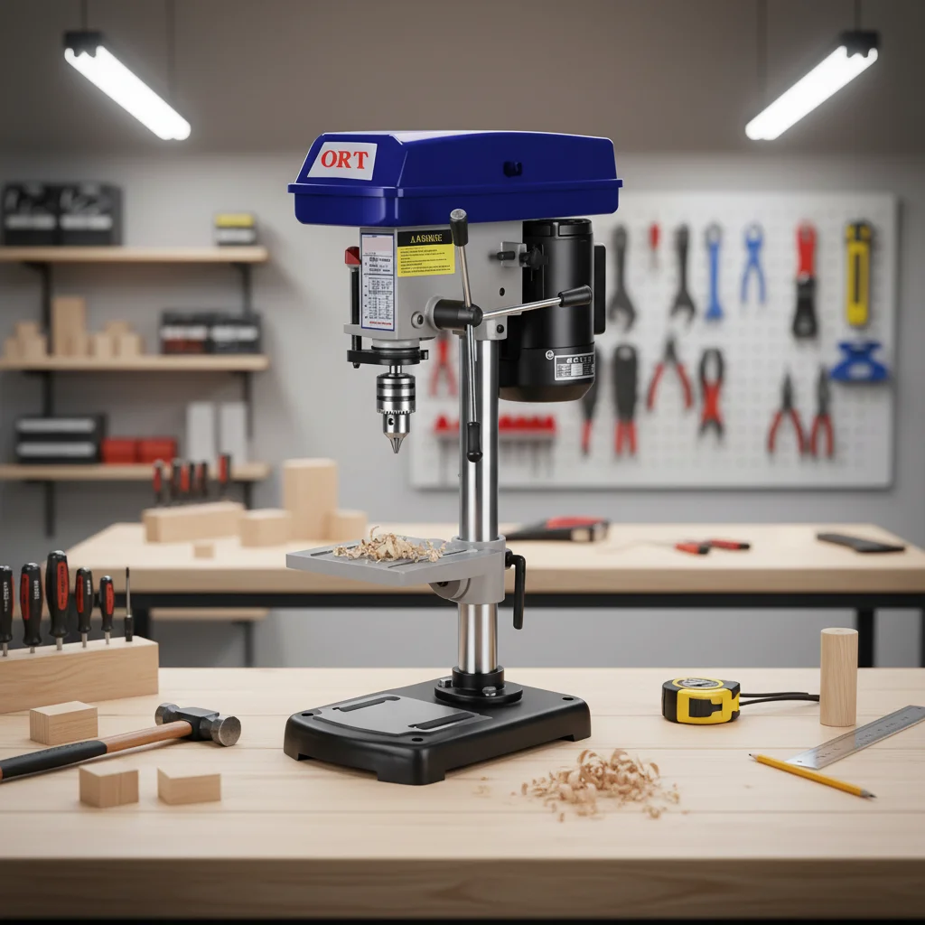 TEBAK Heavy-Duty CNC Vertical Motor Wood Drilling Machine | Electric Drilling Machine with Stepless Speed Adjustment