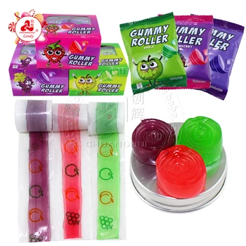 12g Sweet Twin Color Gummy Roll Candy