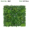 Pannello Murale Artificiale con Piccoli Fiori Viola e Felce Mista