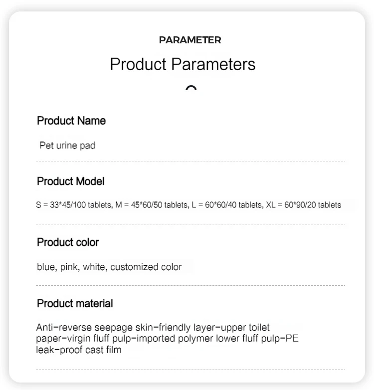 Wholesale Environmentally Friendly Disposable Puppy Pee Pad With Leak