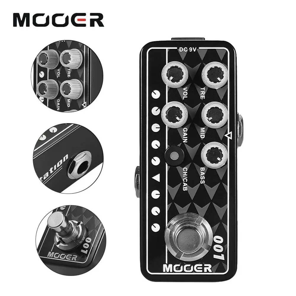 アダプタ付　Mooer micro preamp 001 gas station 001 - Gas Station_MOOER Audio
