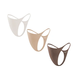 Invisible Underwear Women Low Rise Sexy T Back Seamless Soft Elastic Fabric Lingerie Thong Panties for Dress Traceless