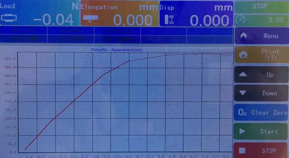 Plastic Film Fishing Line Strength Elongation Tester Single Column