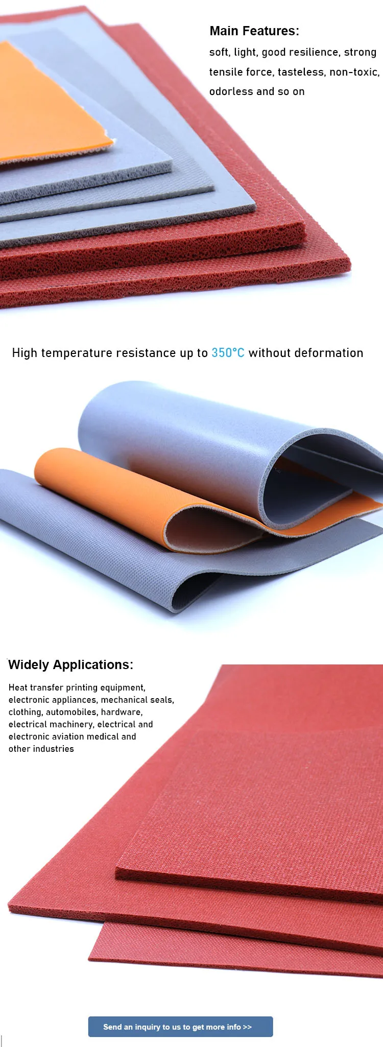 High Temperature Rubber Foam Sheets/flexibility Silicone Foam Sheets Buy High Temperature