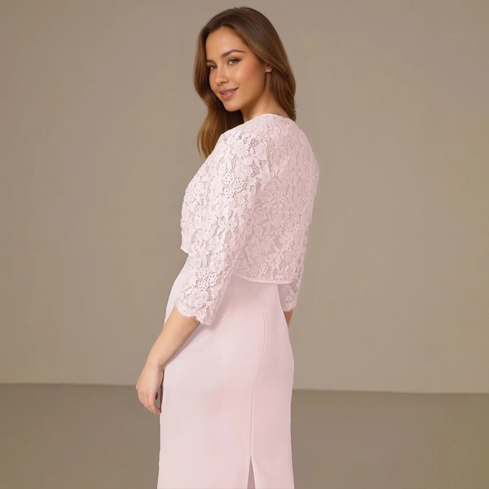 TEENYEE Designer Evening Wrap Mother of the Bride Bridesmaid Sheer Bridal Bolero Lace Jacket for Bride Dress