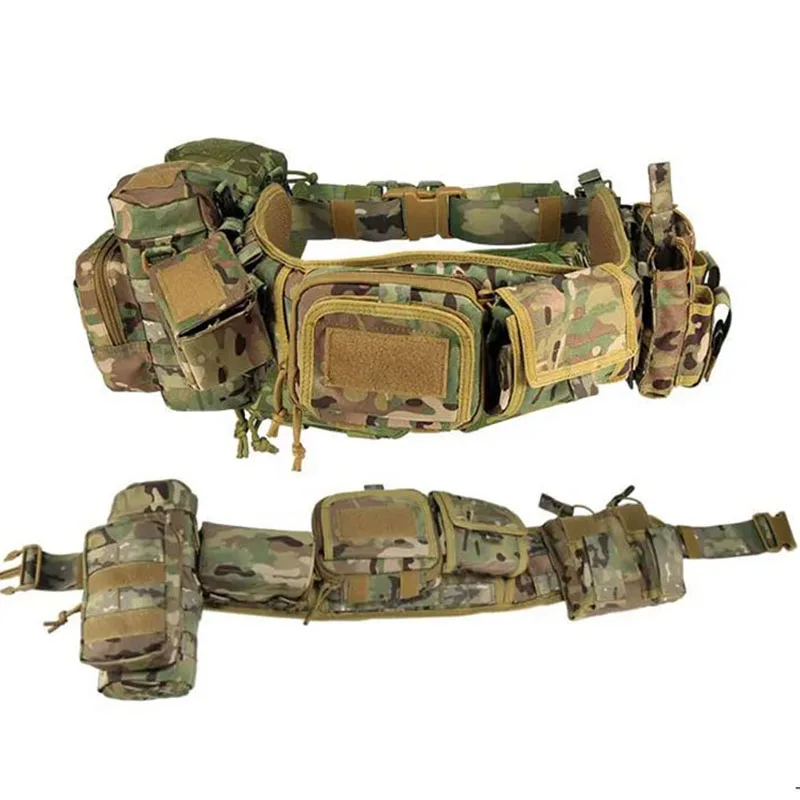 Universal Mountaineering Outdoor Tactical Waist Pack Real Multi-Functional Combination Belt Equipment Tactic Waist Belt