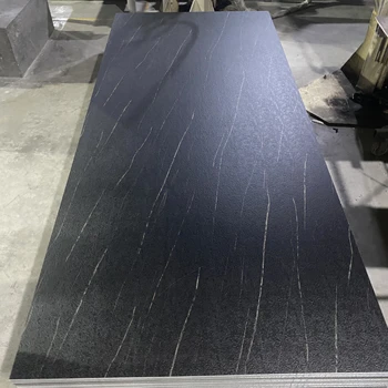 Black Design Nature Stone Wall Panel Anti-Scratch Bamboo Charcoal Wood Veneer Emboss PVC Sheet