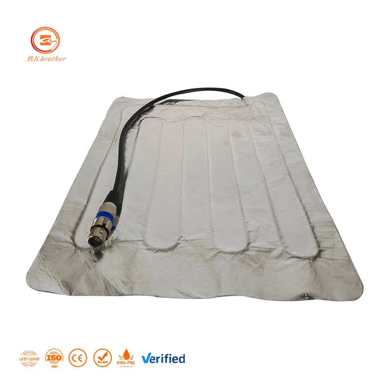 Customized  Glass fiber cloth with aluminum foil heating sheet heating element supplier