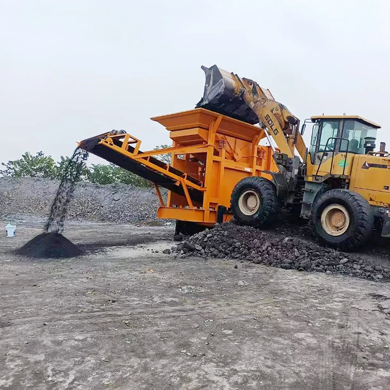Automatic Small Mobile Pulverized Soil Stone Grinder Grinding Rock Crushing Crashing Machine for Sanding Machine