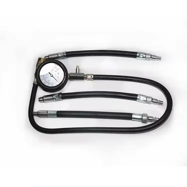 Manomètre De Compression Voiture/moto - 0-300 PSI / 0-20 Bar - Kit Complet Avec 5 Adaptateurs (M10 à M18)
