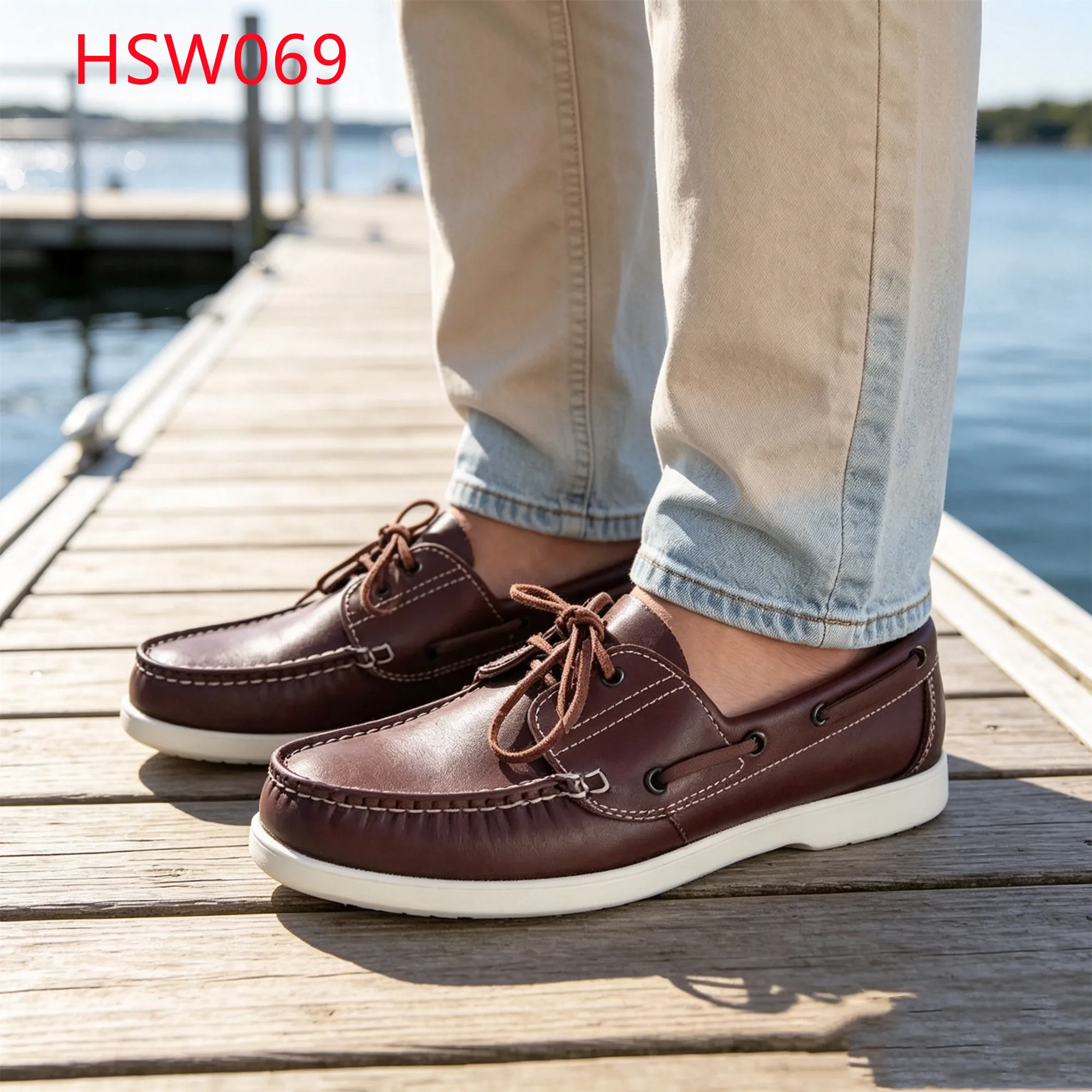 LXG,Everyday Walking Lace-up Red Brown Hua Singh Loafers Shoes Top-end Full Grain Leather Wide Fit Feet Moccasin Shoes HSW069