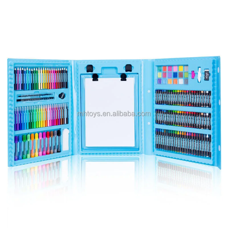 208 PCS Art Drawing Set for Kids Adults Set with Double Sided Trifold Easel  Box, Oil Pastels, Crayons, Colored Pencils, Paint Brush, Watercolor - China  Painting Art Set, Drawing Art Set