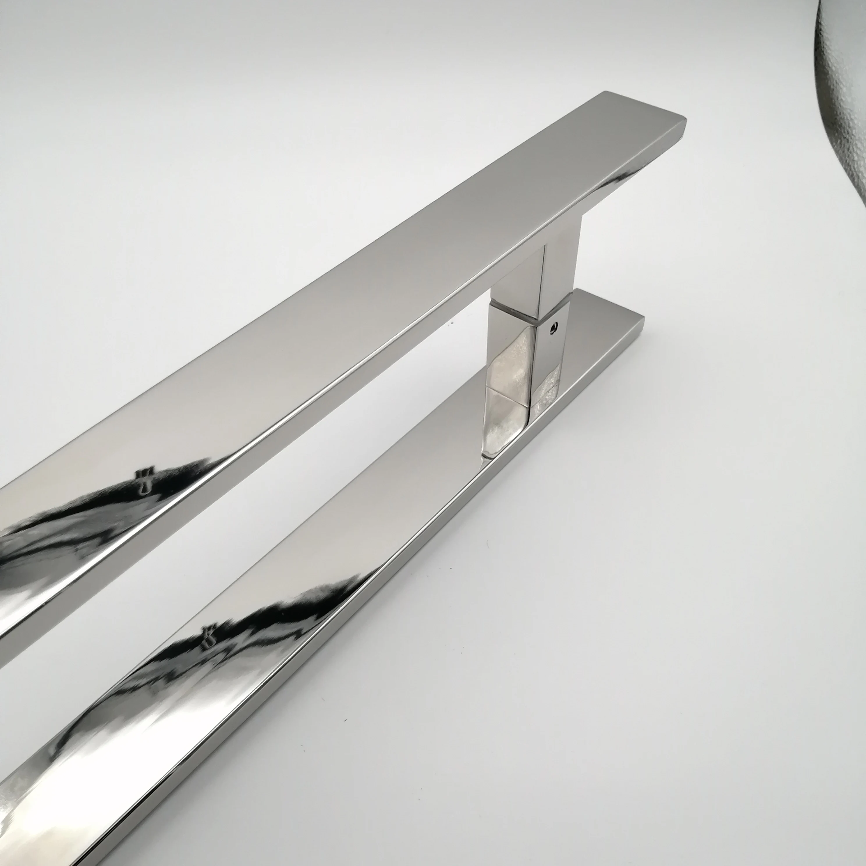 Glass Door Handle Sliding Push Pull Hardware Black Gold Brushed Silver