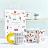 yellow handle tote bag