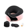 Cuscino per il collo + Mascherina per gli occhi + Tappi per le orecchie + Sacchetto per la conservazione