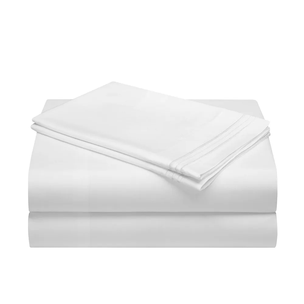 High Quality Hotel Sheets White Bed Linen Queen King Twin Sheet Set