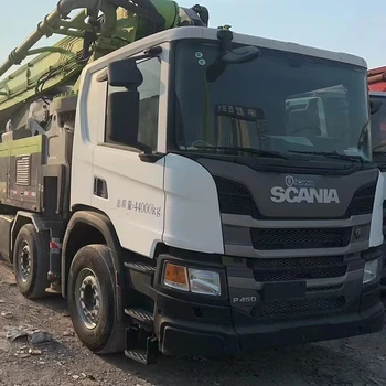 Chinese Brand Second Hand 2021 Zoomlion 4 Axle 56M Good Chassis Concrete Pump Truck for Sale