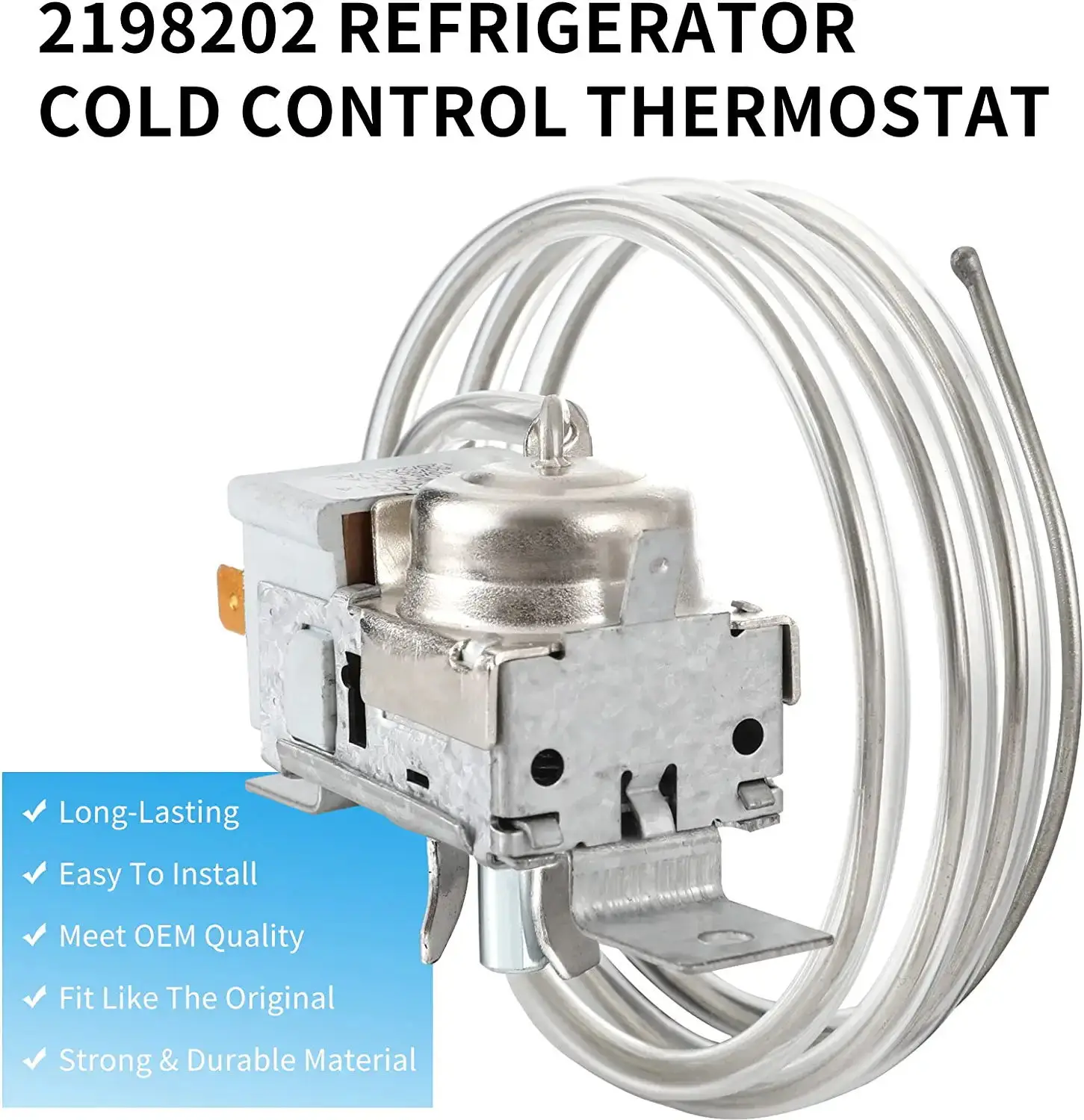 Ultra Durable 3ART5VW14 2198202 Refrigerator Temperature Control Thermostat DIRECT Replacement for OEM Part
