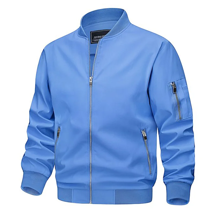 Custom Outdoor Jacket - Wind Breaker Cargo Pilot for Men