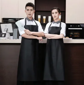 Waterproof Oilproof Thickened Woven Apron Acid Alkali Resistant for Food Factory Kitchen Aquatic Restaurant Bar Uniforms